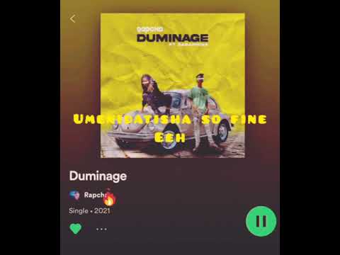 Rapcha ft Saraphina  Duminage(lyric video)