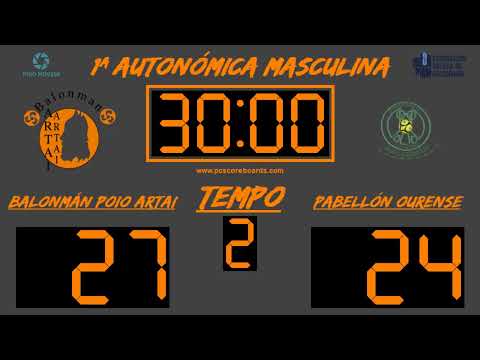 1ª AUTONOMICA MASCULINA- G. B BALONMÁN POIO ARTAI - BALONMAN PAB. DE OURENSE