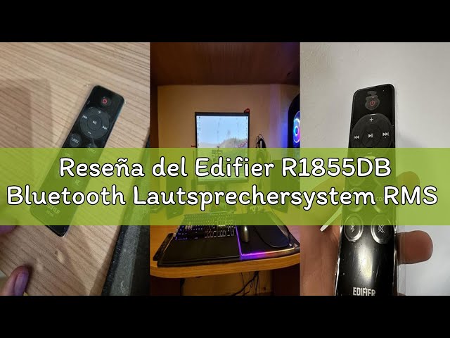 Vídeo relacionado con Edifier R1855DB Bluetooth Lautsprechersystem RMS 16Wx2 + 19Wx2, Schwarz