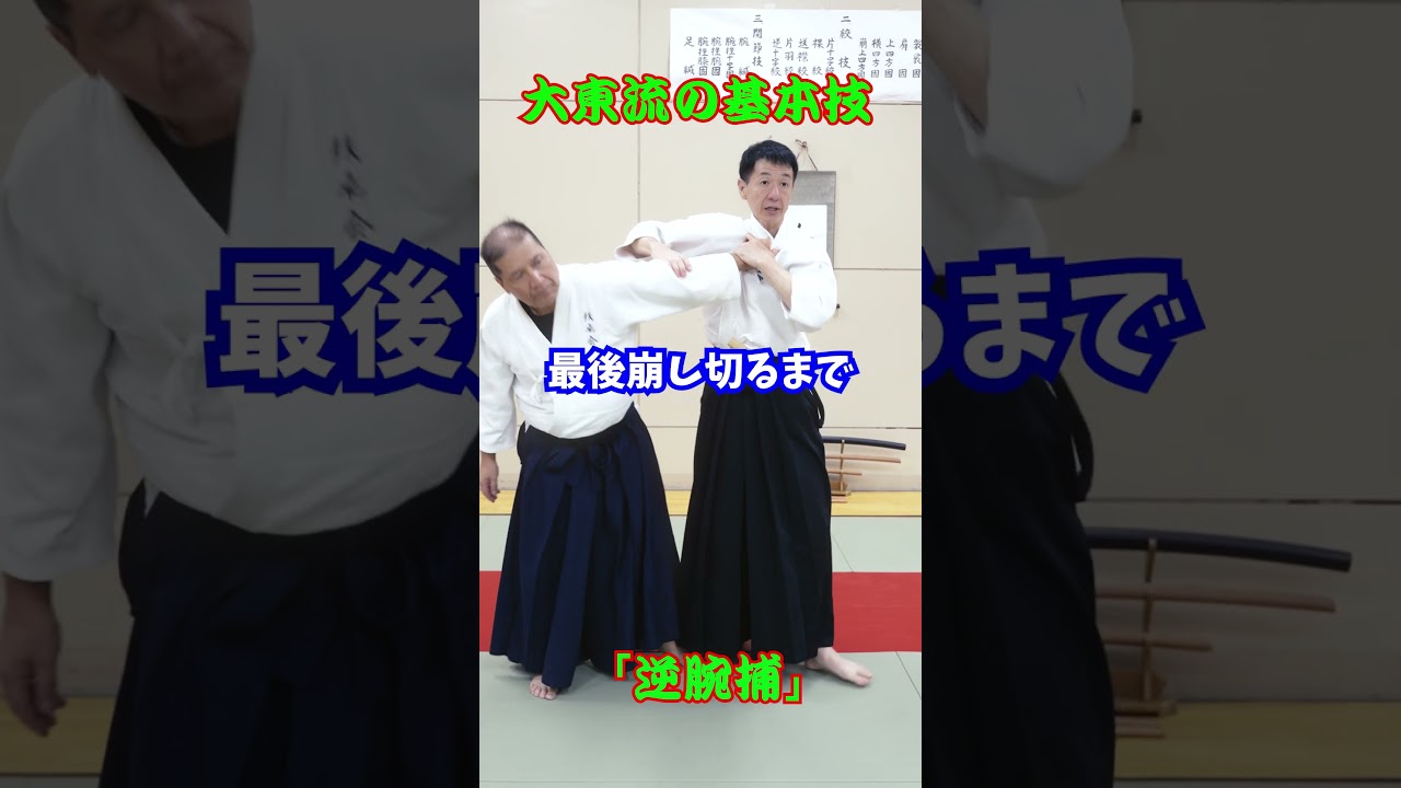 【体幹で制する】腕力なしでも効く！古武術の核心技法　#martialarts #大東流合気柔術 #扶桑会 #合気道 #護身術 #aikido #daitoryu #karate