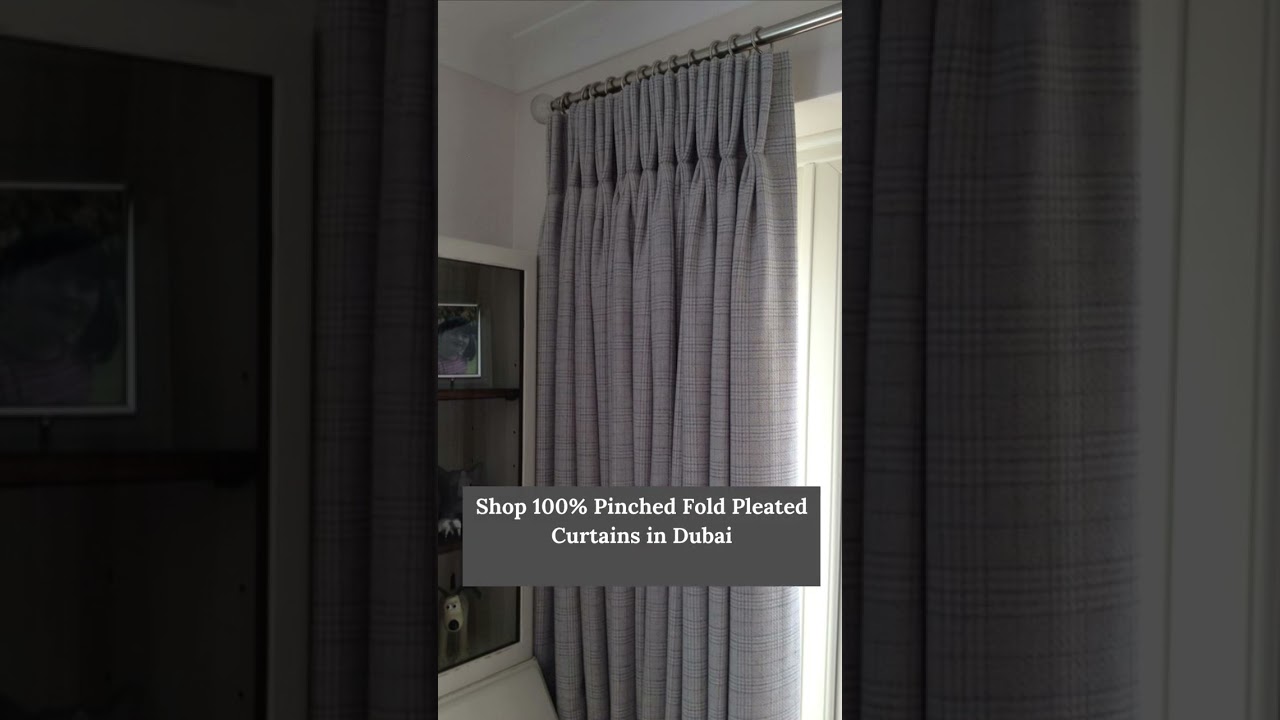 Enhance Your Windows with the Elegance of Pinch Pleat Curtains in Dubai | #shortsvideo #shortvideo