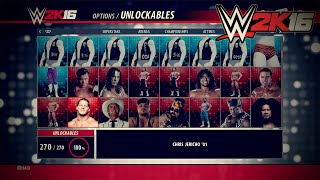 WWE 2K16 ALL Unlockables