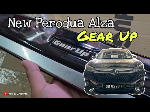 Beli di kedai Pasang sendiri bodykit GEAR UP Perodua New Alza 2022 material PU