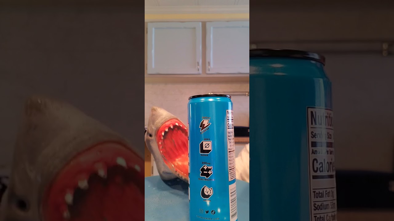 Shark Puppet Drinks Prime #Prime