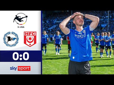 Klos-Abschiedsspiel endet torlos | Arminia Bielefeld - Hallescher FC | Highlights - 3. Liga 2023/24