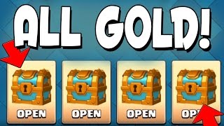 Clash Royale - ALL FREE GOLD CHESTS! Can We Get Lucky w/ Free Chests!