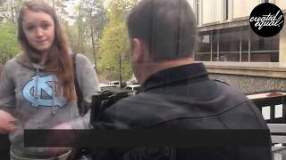 Entitled Female Student Steals A Sign &amp; Gets ARRESTED