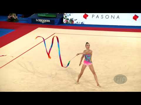 SAVCHENKO Elizabeth (CAN) - 2019 Rhythmic Junior Worlds, Moscow (RUS) - Qualifications Ribbon