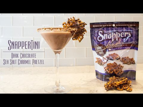 Dark Chocolate Sea Salt Snappers Martini