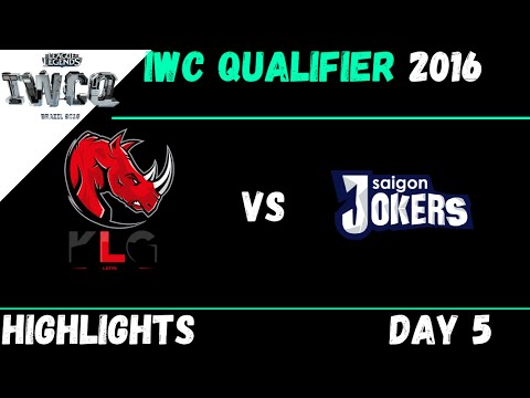 KMV vs SAJ - highlights IWCQ 2016 Day 5 - Kaos Latina Gamers vs Saigon Jokers