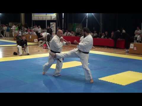 British Karate Kyokushinkai 8th Cup of Europe Peter De Raedt v  Gabriel Barbu