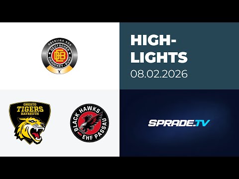 08.02.2026 - Highlights - onesto Tigers Bayreuth vs. EHF Passau Black Hawks