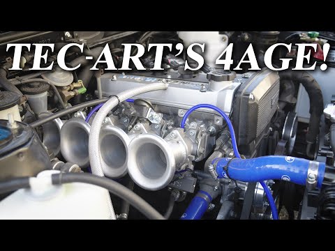 Tec-Art's Built 4AGE 16V in my Black Limited AE86