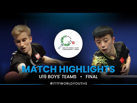 Maciej Kubik vs Chen Yuanyu | U19 Boys' Teams Final | ITTF World Youth Championships 2022