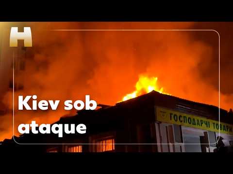Ataque russo a Kiev mata 16 pessoas; ação ucraniana atinge postos de combustível