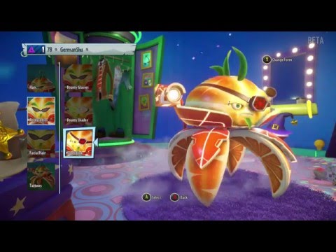 All Customizations Unlocked - Plants vs. Zombies Garden Warfare 2 Beta