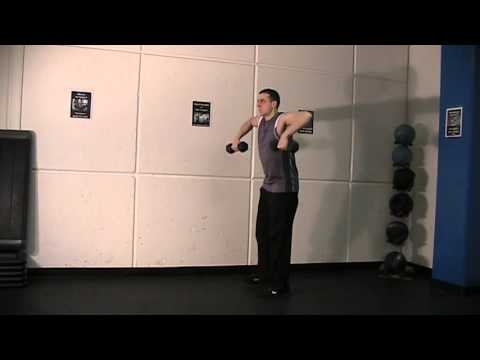 Scarecrow   Squat with Triceps Kickback