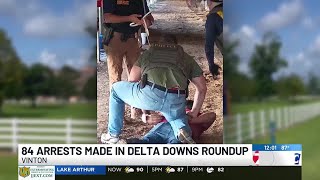 84 arrested in ICE raid at Delta Downs