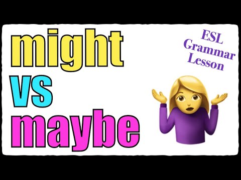 Should you use MAYBE or MIGHT? 🤷‍♀️ What's the difference? - Confusing Words - ESL Grammar Guide