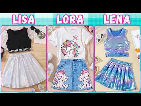 Lisa, Lora or Lena? 💖 Choose Your Aesthetic! | Fun Style Challenge 💅✨ #lisaorlena #trending #fashion