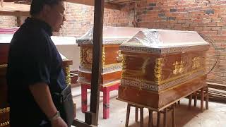 Talk less, do more is a motto of Mr. Tu Ngoan, who gives money from benefactors to the coffin f...