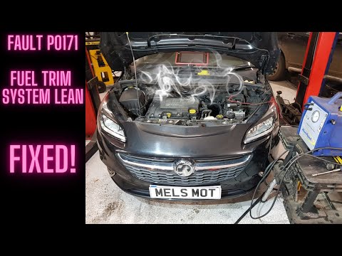 Vauxhall Corsa running issue fixed Fault code P0171