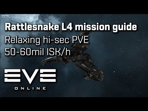 EVE Online - How to fly a Rattlesnake in L4 Missions for relaxing ISK