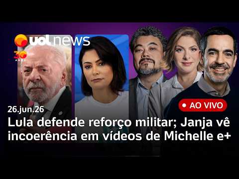 Lula defende reforço militar; Janja vê ‘incoerência’ em Michelle; Rubio responde Flávio Bolsonaro e+