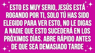 Esto es muy serio, Jesús está rogando por ti, solo tú has sido elegido para ver esto...