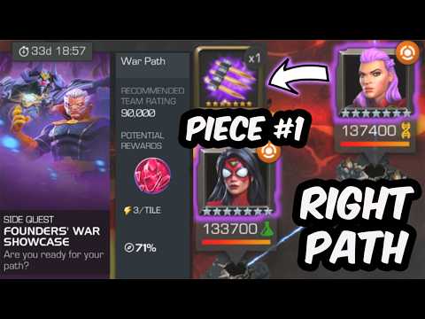 HARDEST STELLAR FORGED CHALLENGE?! Founders War Showcase - War Path - Marvel Contest of Champions