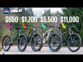 $650 Vs $11,000 Mountain Bikes!