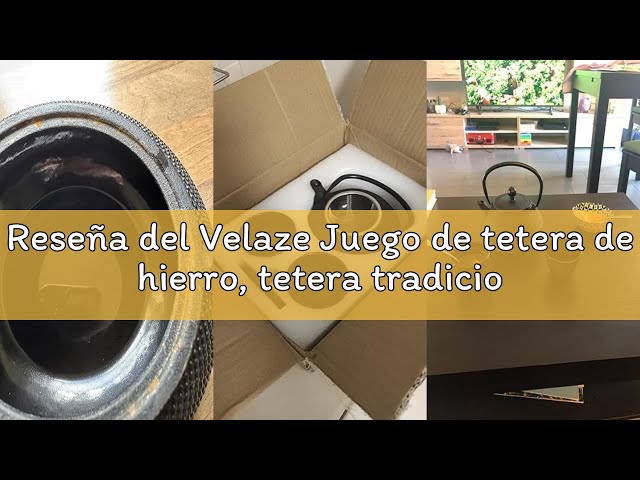 Vídeo relacionado con MILVBUSISS Tetera de Hierro Fundido, Tetera Japonesa con Infusor para Hojas Sueltas, Grapacidad 1200ml Hervidor de Té Sakura Design Recubierto con Interior Esmaltn Caado, Verde