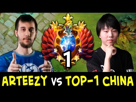 Arteezy vs China — with Puppey vs TOP-1 RANK Paparazi