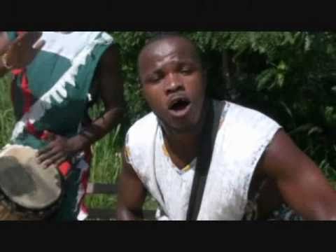 Liberian artists performing in a refugee camp: the calabash group