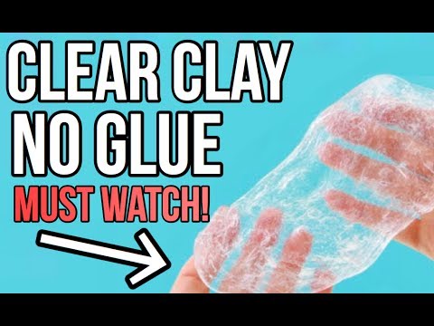 How To Make CLEAR CLAY (NO GLUE)!  MUST WATCH!! Video