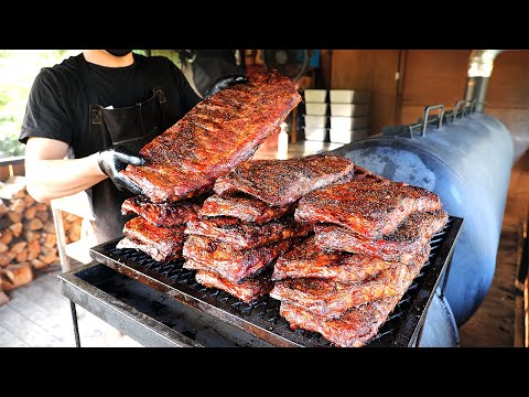 Texas style barbecue spareribs / 하루 1억원 팔린 텍사스 바비큐 스페어립 / korean street food