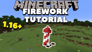 Minecraft Firework Tutorial (How to Craft Fireworks and Firework Stars in Minecraft)