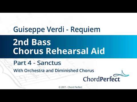 Verdi's Requiem Part 4 - Sanctus - 2nd Bass Chorus Rehearsal Aid