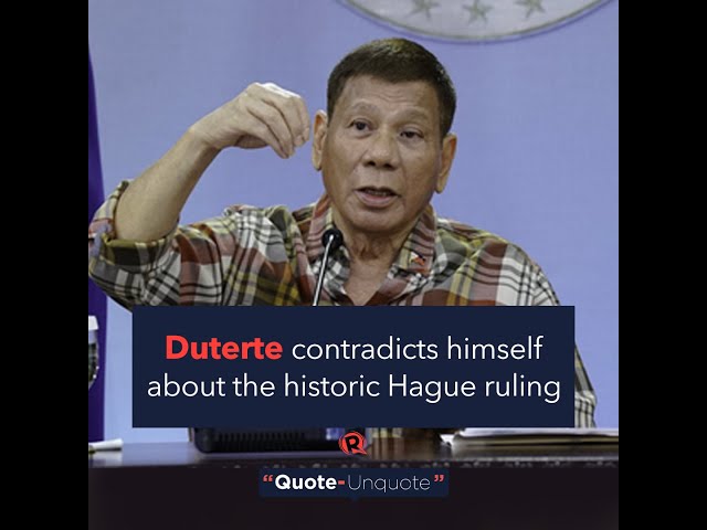 Duterte belittles Hague ruling: ‘I’ll throw it in waste basket’