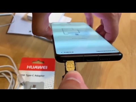 How to change SIM card of a Huawei P30 Pro replace nano SIM card in Huawei dual - sim Smartphone DIY