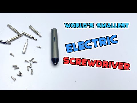 I made the world's smallest electric screwdriver at home