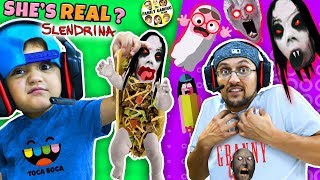 Escape SLENDRINA Taco + Granny Extra Dark &amp; FGTEEV plays Toca Boca BOO! Halloween Game