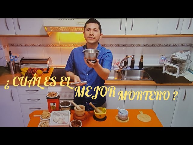 Vídeo relacionado con Mortero con Mano - Mortero Cocina - Mortero de Acero Inoxidable 304 con Tapa PE, diámetro 10 cm - Antióxido, Duradero - Para Moler Especias, Hierbas, Ajo, Nueces