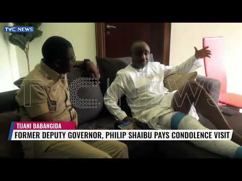 Former Deputy Governor, Philip Shaibu Pays Condolence Visit To Tijani Babangida Over Brother's Death