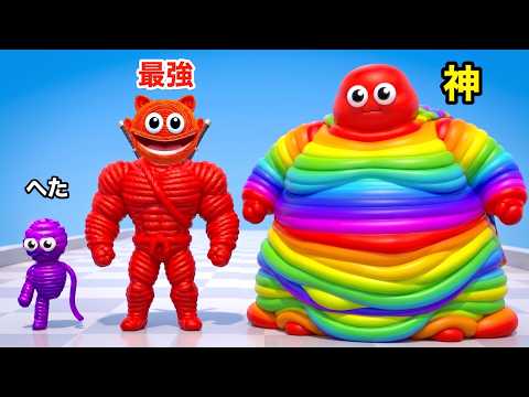ロープ人間を大きく育てすぎた...【 Rope Man Run 】