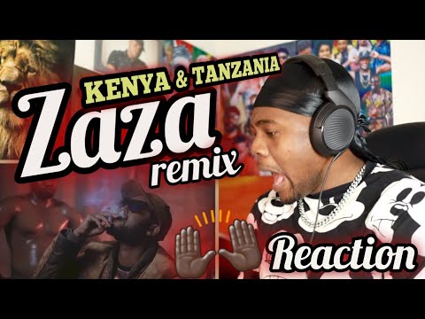 Scar Mkadinali X Brian Simba X Mr Blue - "ZAZA" Remix (Official Music Video)REACTION