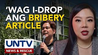 Download lagu Pagsasantabi sa bribery article vs. VP Sara Duterte, dapat pag-isipang mabuti – lawyer mp3