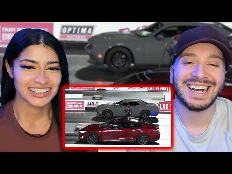When American Muscle Cars Destroy Cocky Tesla Drivers