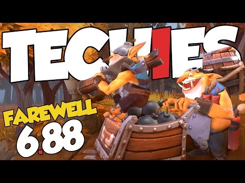 DotA 2 Techies Funny Moments - Farewell 6.88!