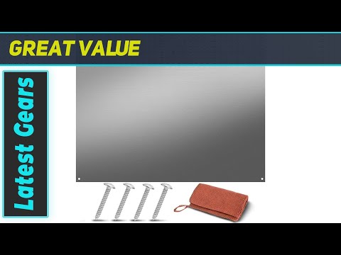 LOSTRONAUT Stainless Steel Backsplash Range Hood Wall Shield For Kitchen - 24 x 30 Inch